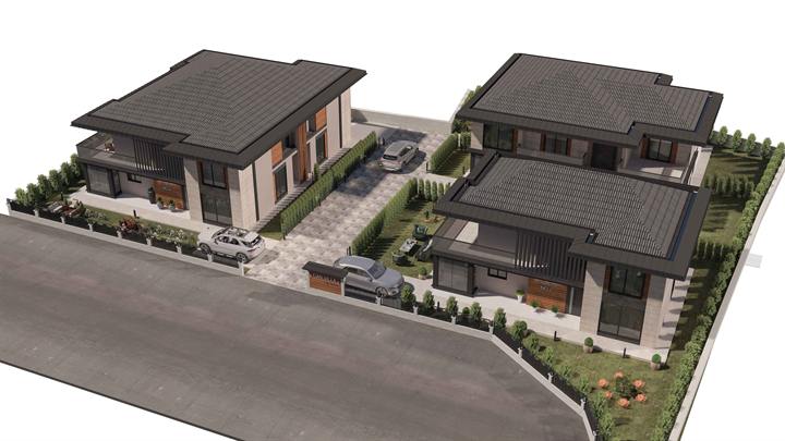 Can Villas, dış cephe görselleştirmesi