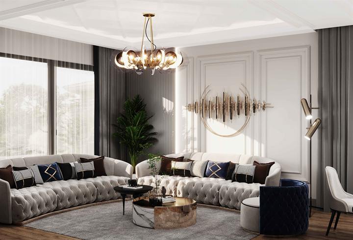 Can Villas salon görselleştirmesi