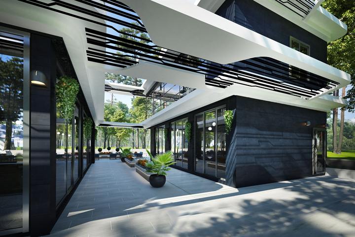 Meram Office, dış cephe görselleştirmesi